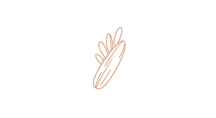 Fototapeta premium Colorful illustration of a feather.