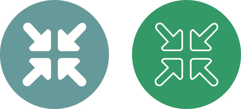 Reduce Arrow Vector Icon