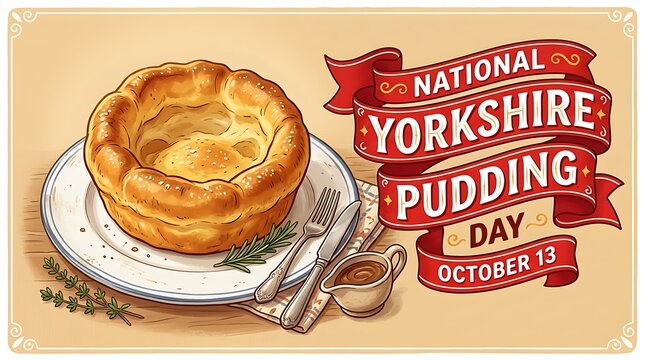 National yorkshire pudding day celebration with food october 13 pastry