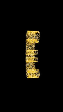 Breathtaking vertical animation of shimmering gold dust forming a Euro symbol. Ultra-premium overlay optimized for European mobile finance.
