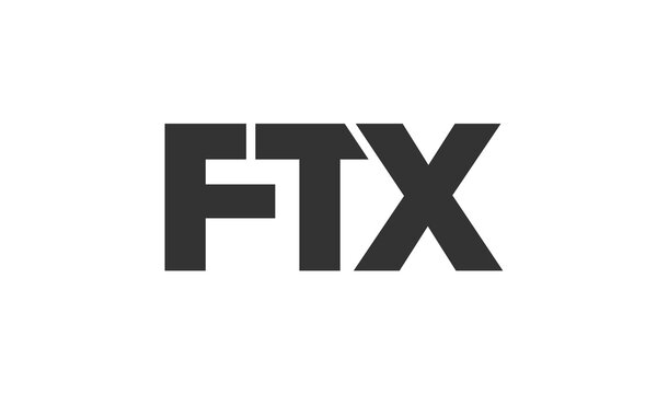FTX logo design template with strong and modern bold text. Initial based vector logotype featuring simple and minimal typography. Trendy company identity.