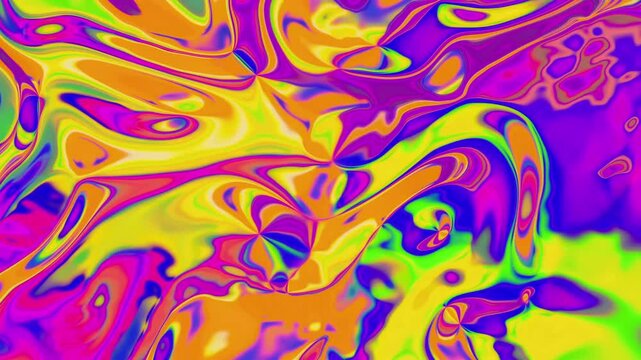 Vibrant Psychedelic Swirl: An abstract explosion of vivid colors and fluid forms, creating a mesmerizing and surreal visual experience.