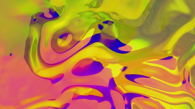 Abstract Paint Swirls: A vibrant and psychedelic explosion of colors, featuring swirling patterns of pink, yellow, blue, and green, evoking a sense of dynamic motion and abstract expressionism.