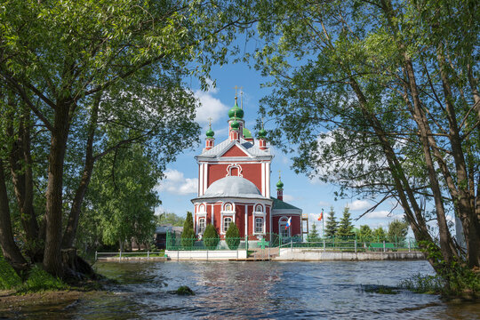 View on the ancient Church of the Forty Martyrs of Sevastian. Pereslavl-Zalessky, Yaroslavl region. Golden Ring of Russia