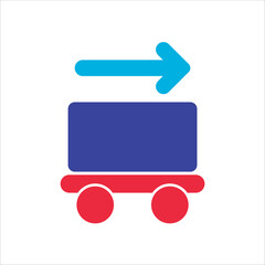 Obraz premium carry icon. simple flat colored vector