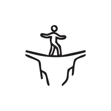Tightrope Walk Icon  