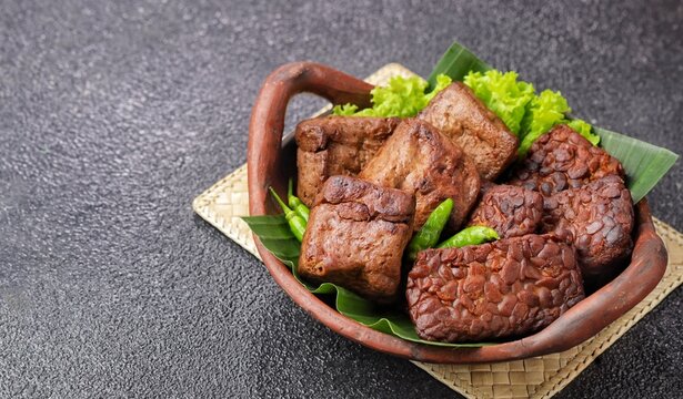 Tempe tahu bacem is traditional food from Java Indonesia