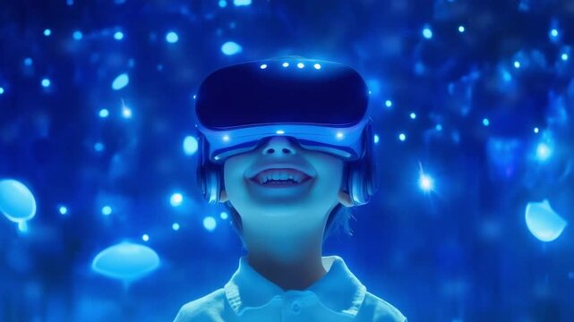 Virtual Reality Headset Future Technology 4K HD Video