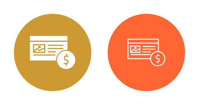 Native Advertising Icon Design
