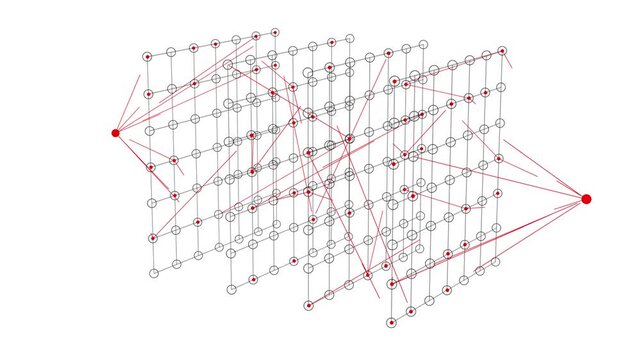 Neural Network Model &ndash; AI Machine Learning Concept
A clean, stylized 3D animation of a neural network architecture featuring interconnected nodes and data pathways.