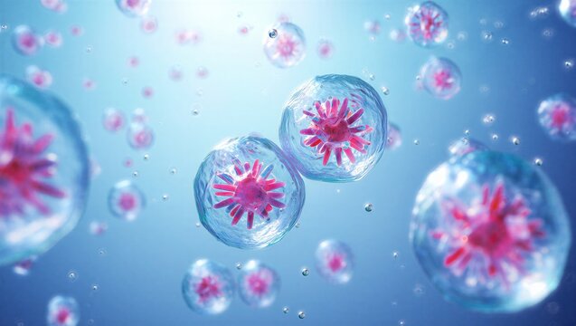 Cryptosporidium parvum oocysts: Encapsulated sporozoites in a protective shell. Protozoan pathogen parasite life cycle in contaminated water. Waterborne diseases, parasitic infection, gastroenterology
