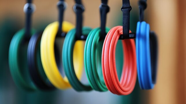 Colorful exercise rings for kids