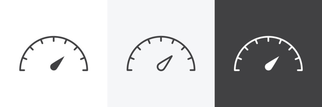 Speedometer icon set for web