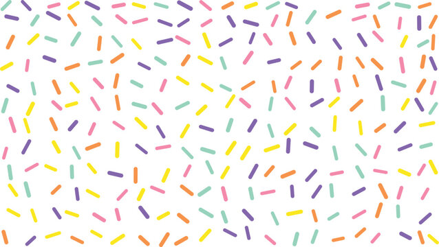 Colorful sprinkle pattern abstract pastel dash design for modern backgrounds and digital textures