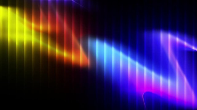 Vibrant Abstract Motion Background with Glowing Vertical Lines