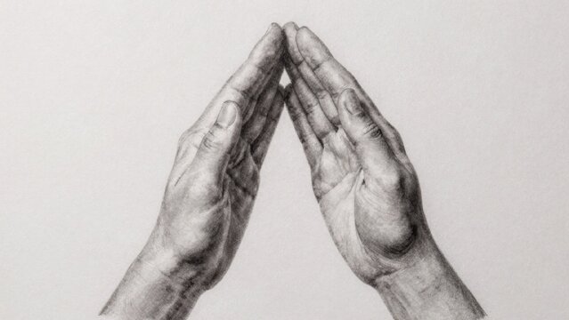 Black white hands clapping drawn realistic style appear wrinkled there background behind black white hands cla