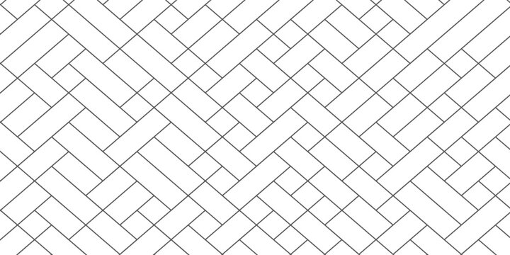 Black slant parallel dynamic random line elements in seamless background texture isolated on a white background. Minimalist abstract pattern with edit stroke. Geometric vector illustration