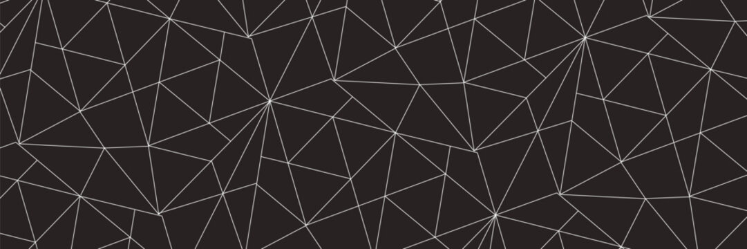 Seamless linear pattern with thin straight lines and polygons. Abstract geometric texture. Stylish background. Vector rapport for swatches.