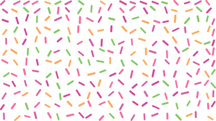 Fototapeta premium Colorful sprinkles pattern seamless repeat design for textiles packaging and digital surfaces