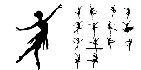 Ballet Dancer Mid Pirouette Silhouette © 99___Designer
