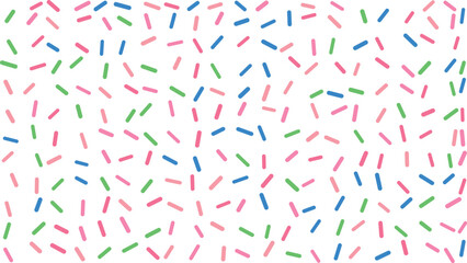 Fototapeta premium Colorful sprinkle pattern abstract background with scattered pastel shapes for festive designs