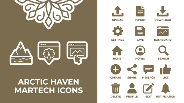 Martech Icons Set, Arctic Haven