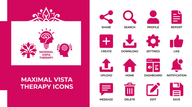 Maximal Vista Therapy Icons Set