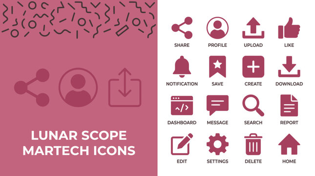 UI Icons Set - Martech, Web Design, Business Tools