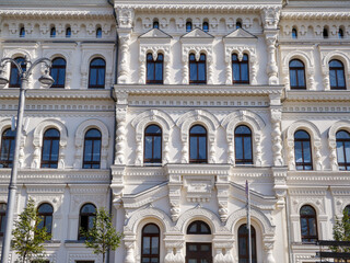 Fototapeta premium Ornate Facade of the Polytechnic Museum in Moscow, Russia