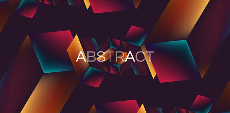 abstract geometric shapes banner cover design vector illustration 
