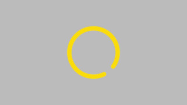 Modern loading progress interface icon animation. Just a moment circular loading animation on dark background