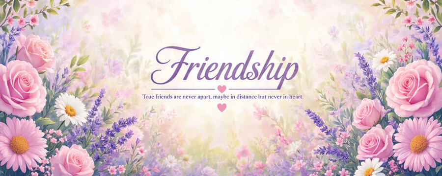 Friendship Day banner-background	