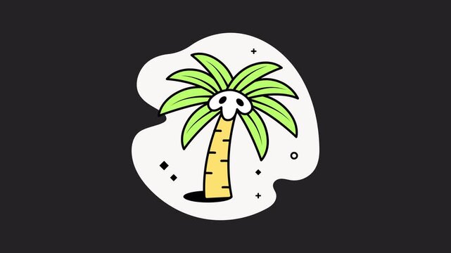 Palm Tree Animation Alpha Channel