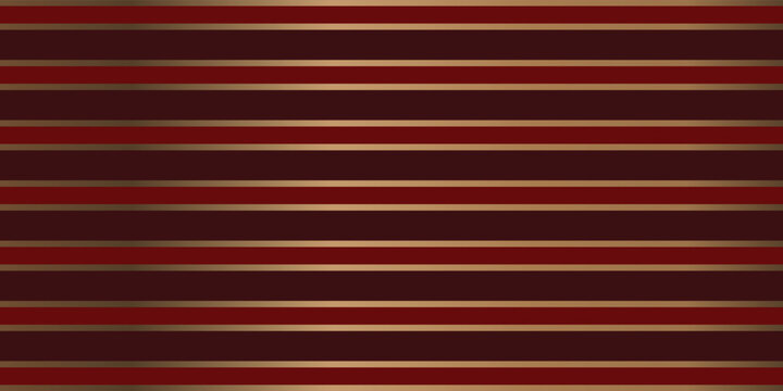 Luxury red and gold horizontal stripes background. Premium elegant geometric pattern backdrop for corporate branding, wrapping paper and web design.
