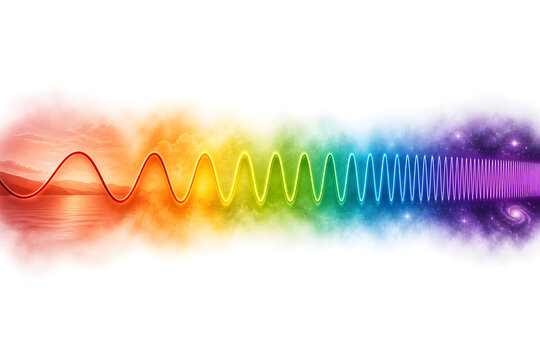 Electromagnetic Spectrum Waves Transitioning From Long To Short