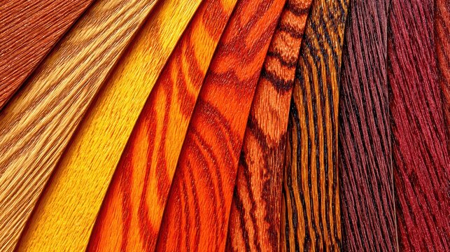 Assortment of Exotic Wood Grain Samples