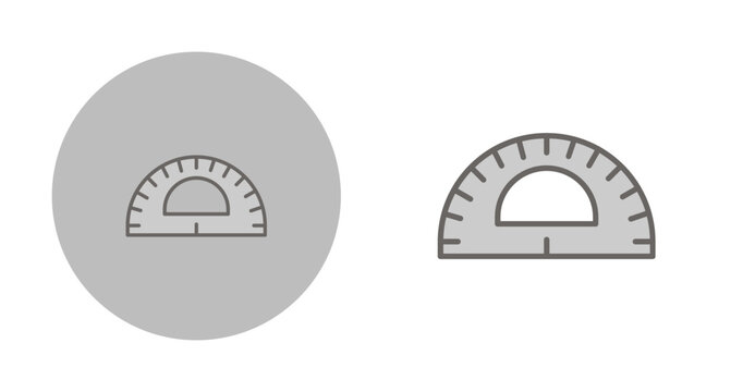 Protractor Vector Icon