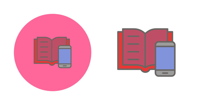 E Book Reader Vector Icon