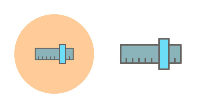 Slide Rule Vector Icon
