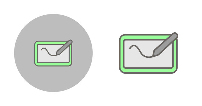 Digital Drawing Pad Vector Icon