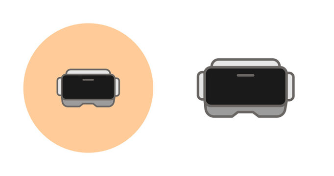 Virtual Reality Headset Vector Icon