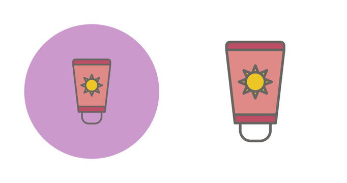 Sunscreen Vector Icon
