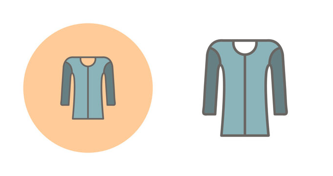Fleece jacket Vector Icon