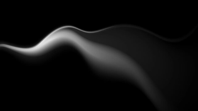 Abstract dark grey smoke waves motion background