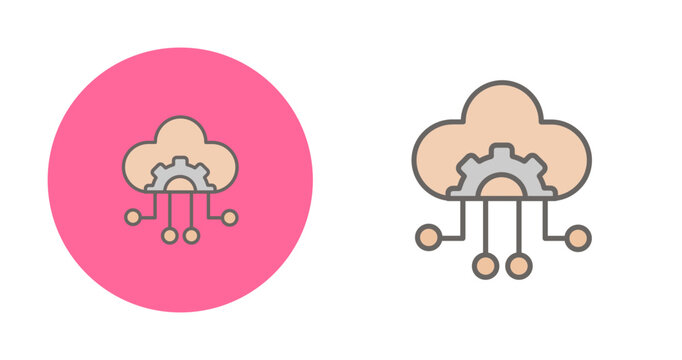 Cloud Native Vector Icon