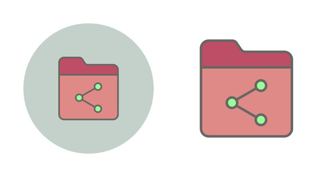 File Sharing Vector Icon