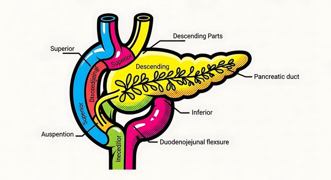 Detailed diagram of human heart anatomy and circulation.