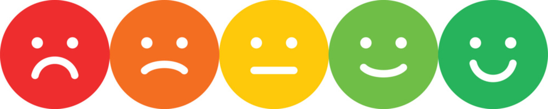 Colorful mood emoji collection vector illustration featuring expressive faces with different emotions reactions feelings social communication symbols and digital messaging