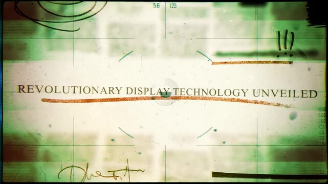 Revolutionary Display Technology Unveiled breaking news title newspaper