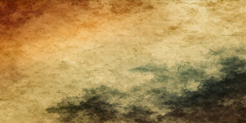 Fototapeta premium An abstract textured background evokes a sense of vintage parchment, with warm sepia tones blending into deep earthy hues, creating an atmospheric and artistic backdrop.